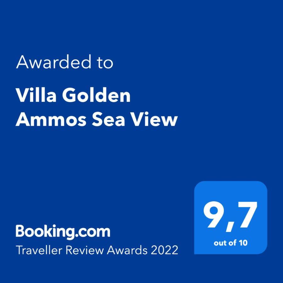 Villa Golden Ammos Sea View Kalamaki  Ngoại thất bức ảnh